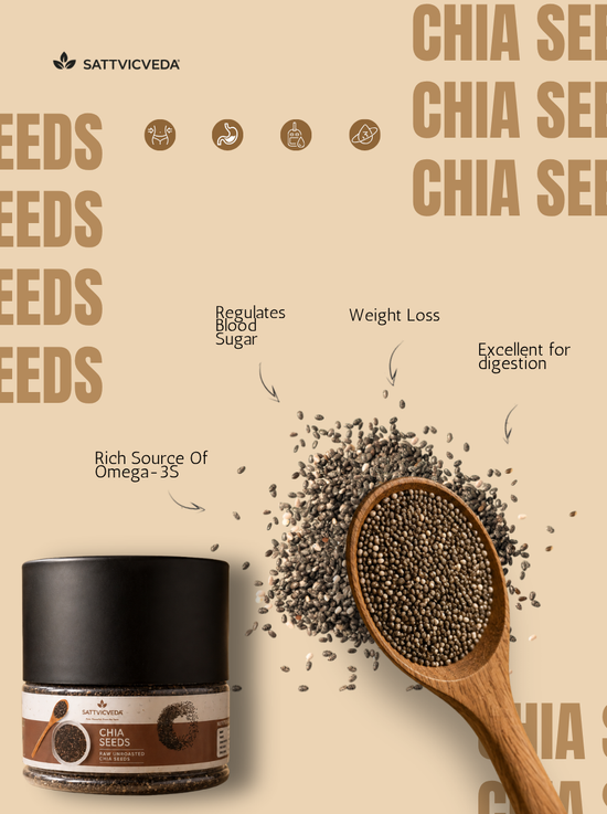 Raw Unroasted Chia Seeds | Pure Everyday Vitality