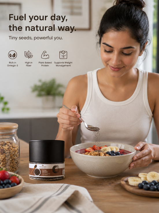 Raw Unroasted Chia Seeds | Pure Everyday Vitality