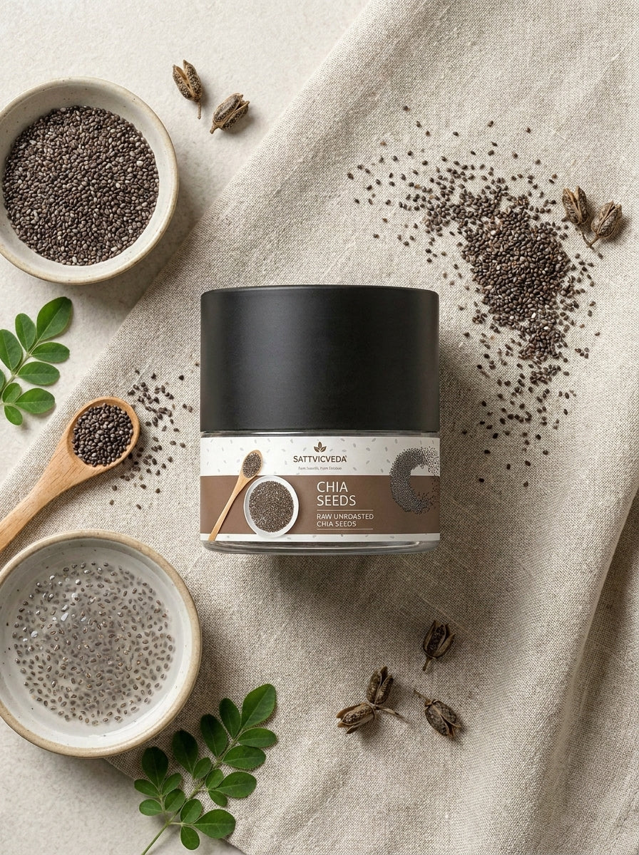 Raw Unroasted Chia Seeds — Pure Everyday Vitality