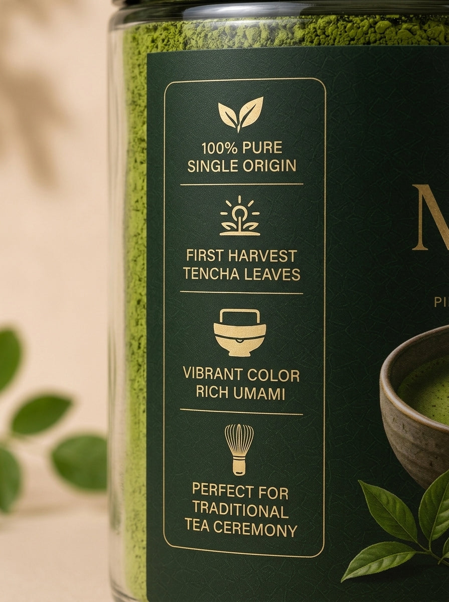 Ceremonial Matcha — 100% Pure Japanese Green Tea Powder