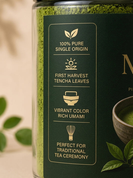 Ceremonial Matcha — 100% Pure Japanese Green Tea Powder