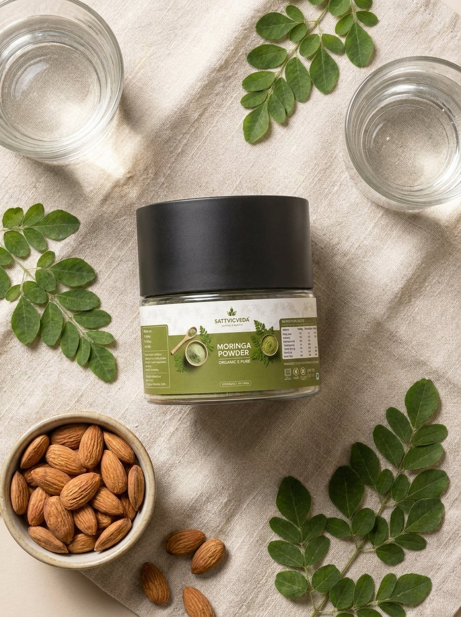 Organic Moringa Leaf Powder — 100% Pure Green Vitality