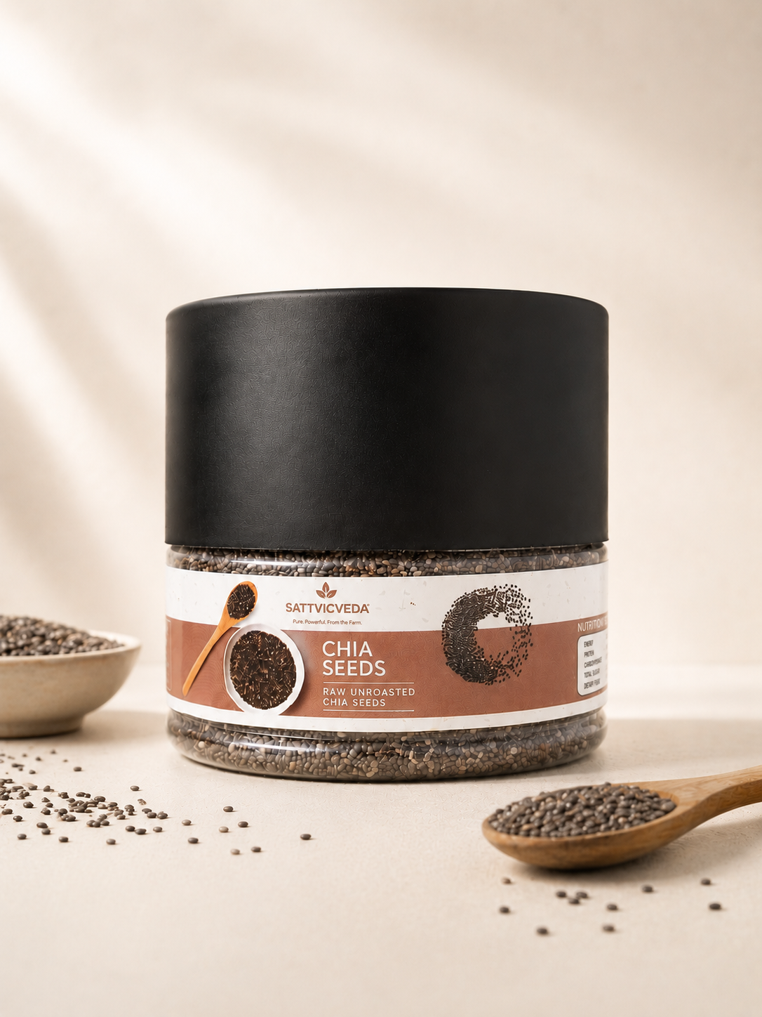 Raw Unroasted Chia Seeds | Pure Everyday Vitality