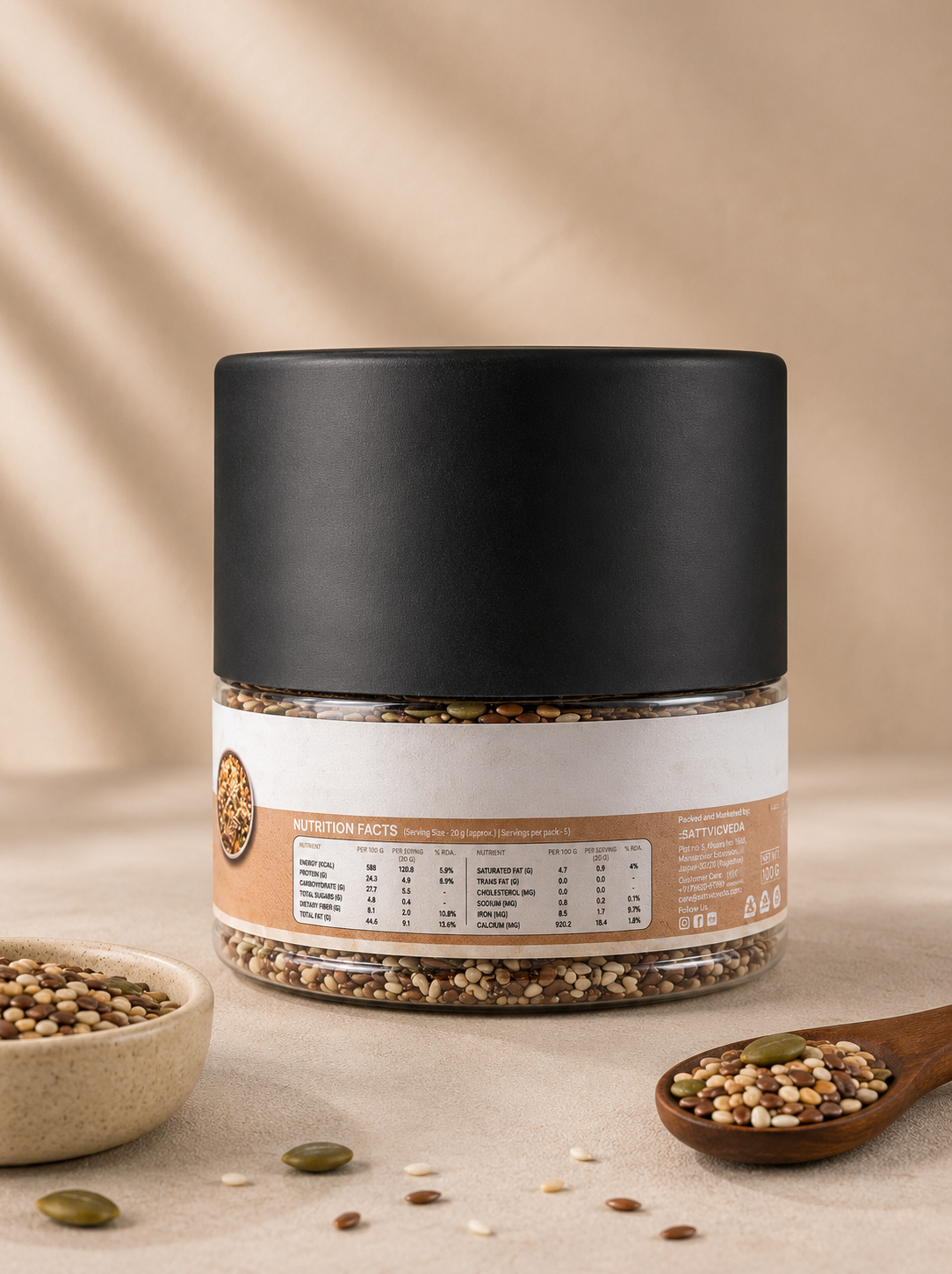 Roasted & Salted Super Seed Mix — Daily Crunchy Vitality