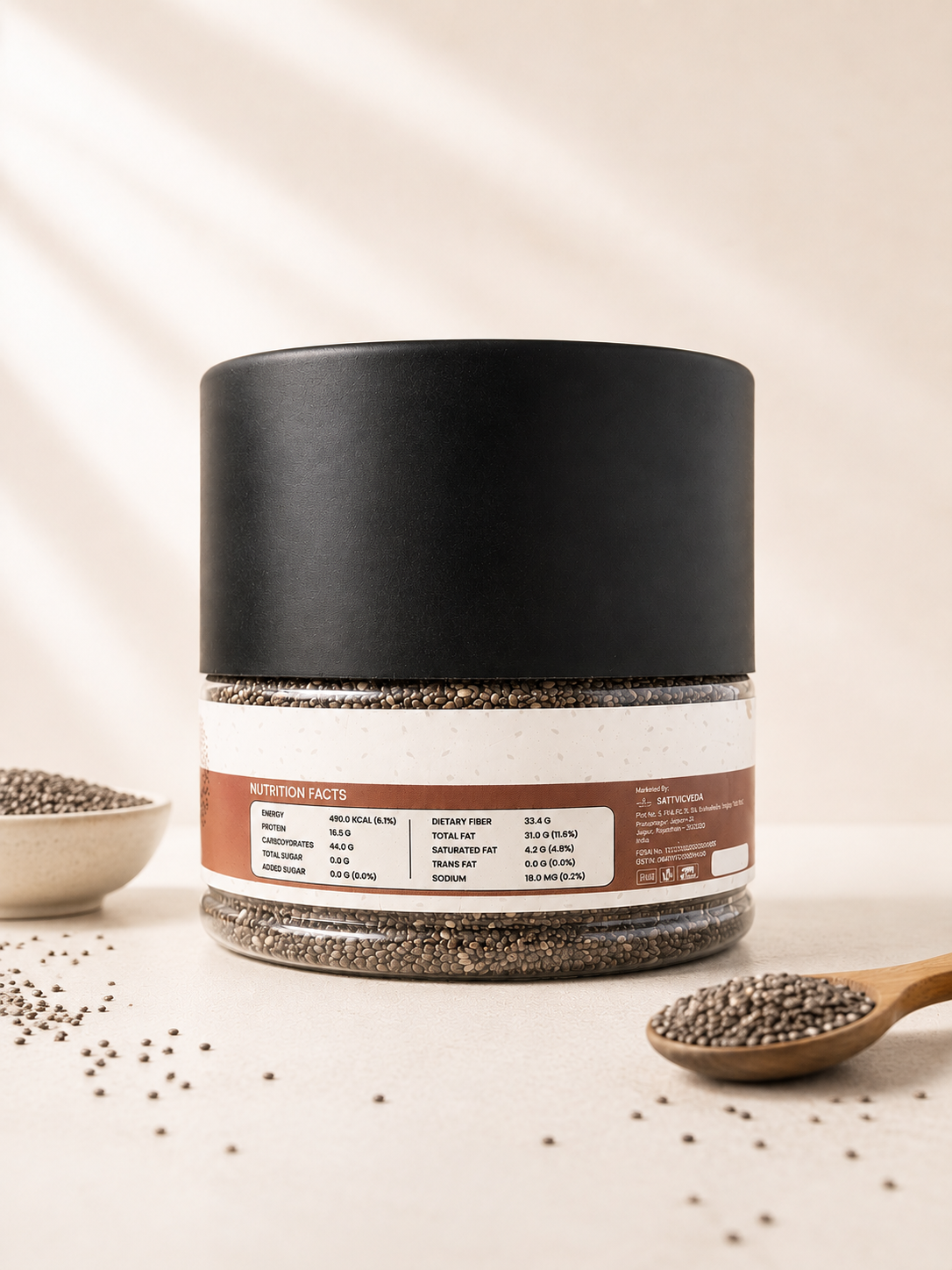 Raw Unroasted Chia Seeds | Pure Everyday Vitality