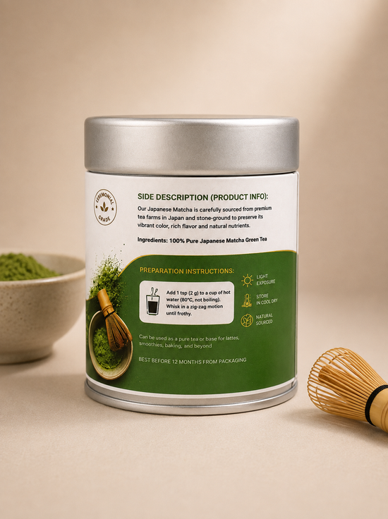 Ceremonial Matcha — 100% Pure Japanese Green Tea Powder