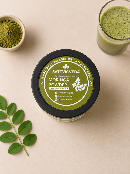 Organic Moringa Leaf Powder — 100% Pure Green Vitality