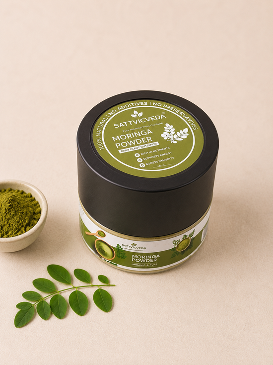 Organic Moringa Leaf Powder — 100% Pure Green Vitality