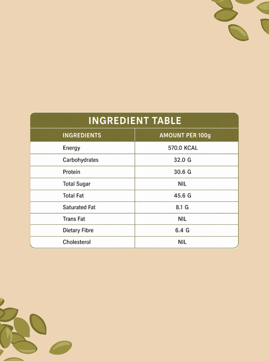 Seasoned Organic Raw Pumpkin Seeds — Nutrient-Rich Crunch